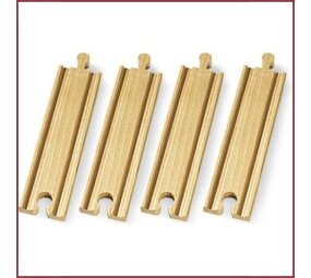 Brio Rail-uitbreidingsset Rechte rails, middellang Brio Rail-uitbreidingsset Rechte rails, middellang