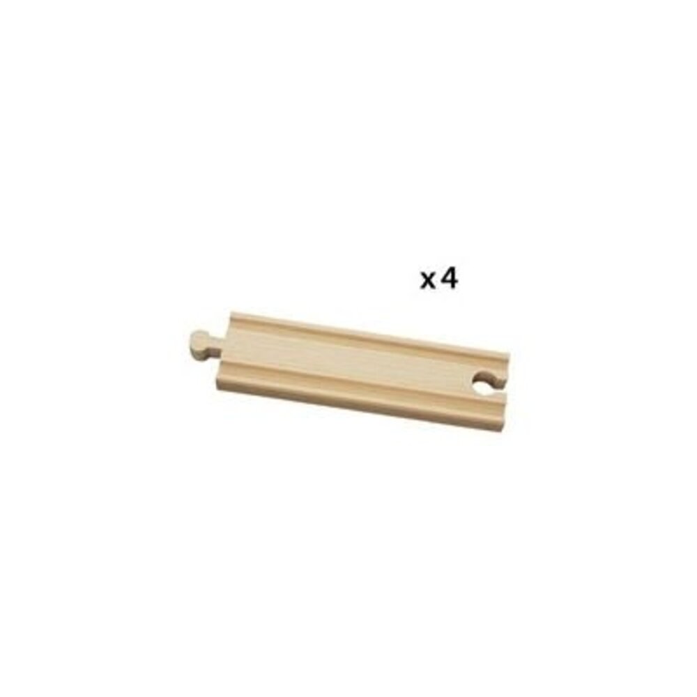 Brio Rail-uitbreidingsset Rechte rails, middellang Brio Rail-uitbreidingsset Rechte rails, middellang