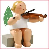 Wendt & Kühn Grunhainichense zittende Engel met altviool