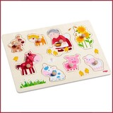 Haba Inlegpuzzel Oma Linda's dieren Haba Inlegpuzzel Oma Linda's dieren