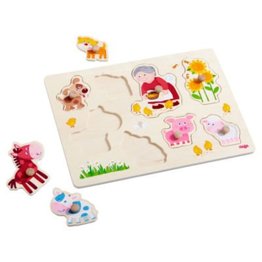 Haba Inlegpuzzel Oma Linda's dieren