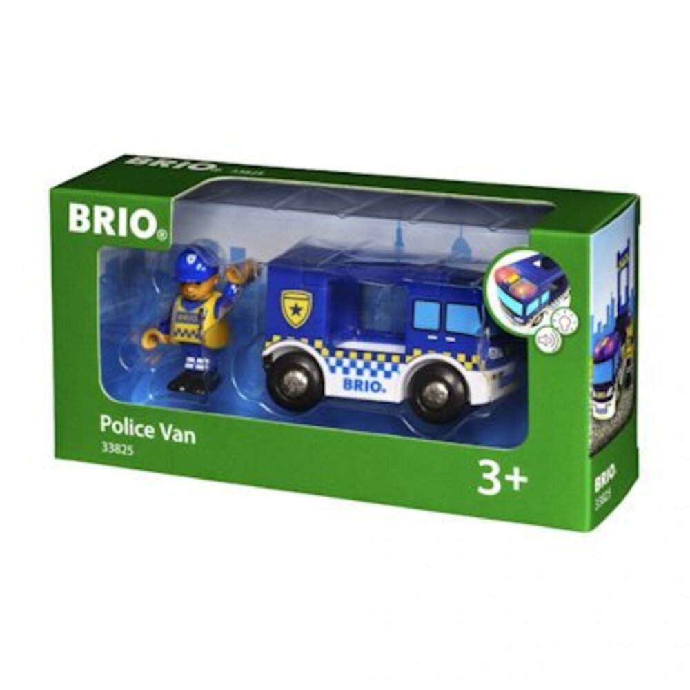 Brio Politie Bus met licht en geluid