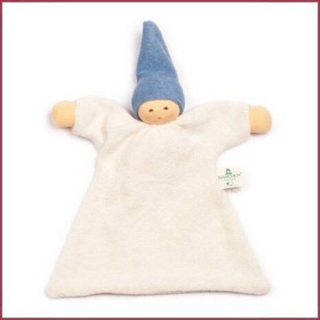 Nanchen Natur Knuffelpopje Nuckel Blauw