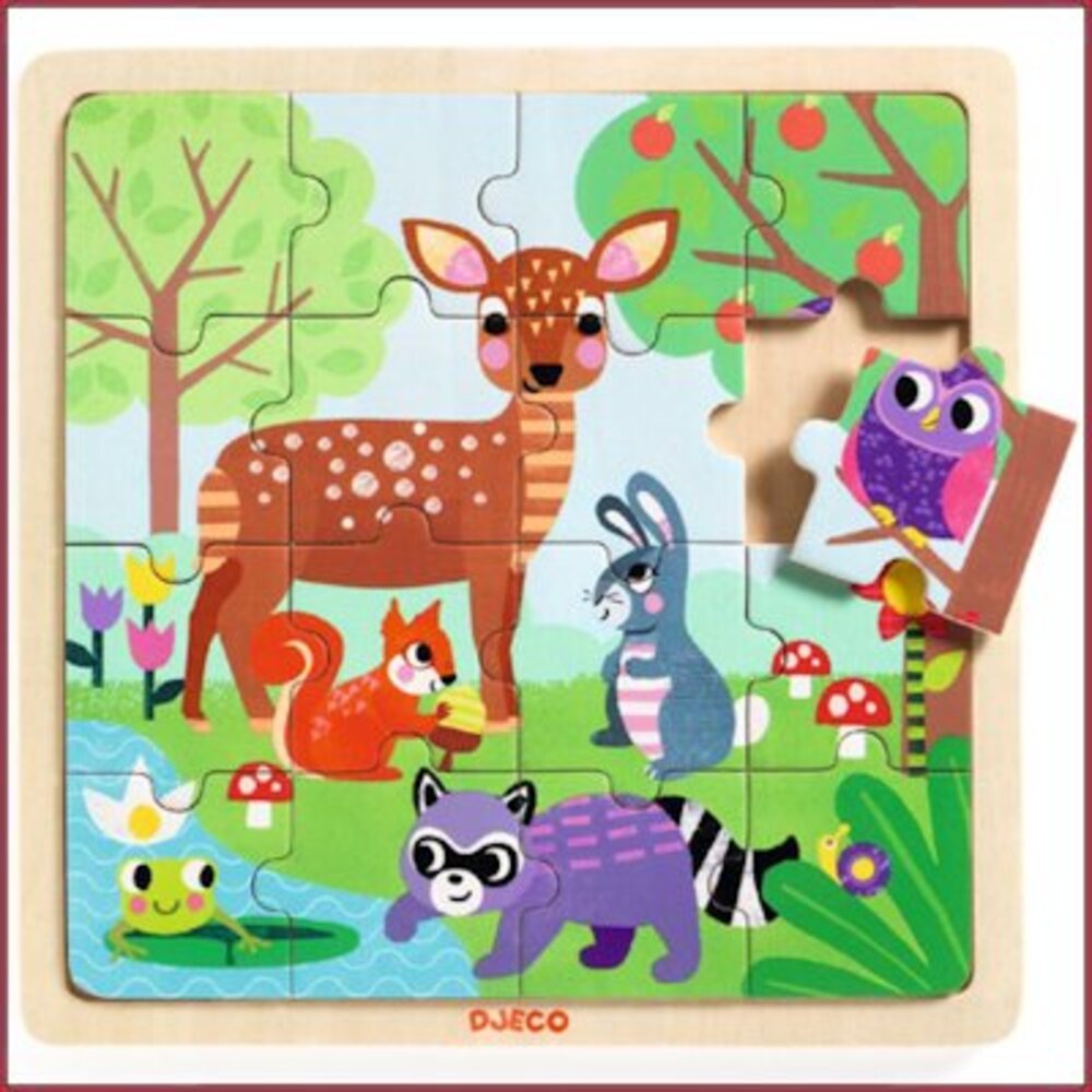 Djeco Houten Puzzel het Bos Djeco Houten Puzzel het Bos