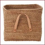 Rice Raffia Vierkante mand - Tea