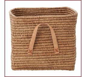 Rice Raffia Vierkante mand - Tea