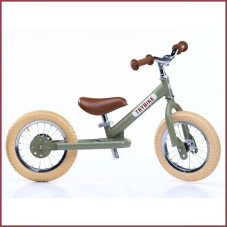 Trybike Trybike steel vintage loopfiets Groen