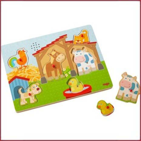 Haba Geluidenpuzzel - Op de boerderij Haba Geluidenpuzzel - Op de boerderij