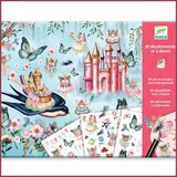 Djeco 3 Stickervellen met 90 stickers Sprookjesland
