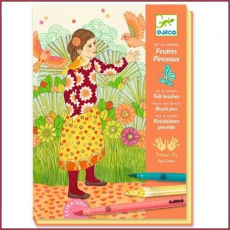 Djeco Knutselset Viltstiften kleuren, Alles betoverd Djeco Knutselset Viltstiften kleuren, Alles betoverd