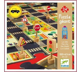 Djeco Giant Puzzel De Stad 24 stukjes