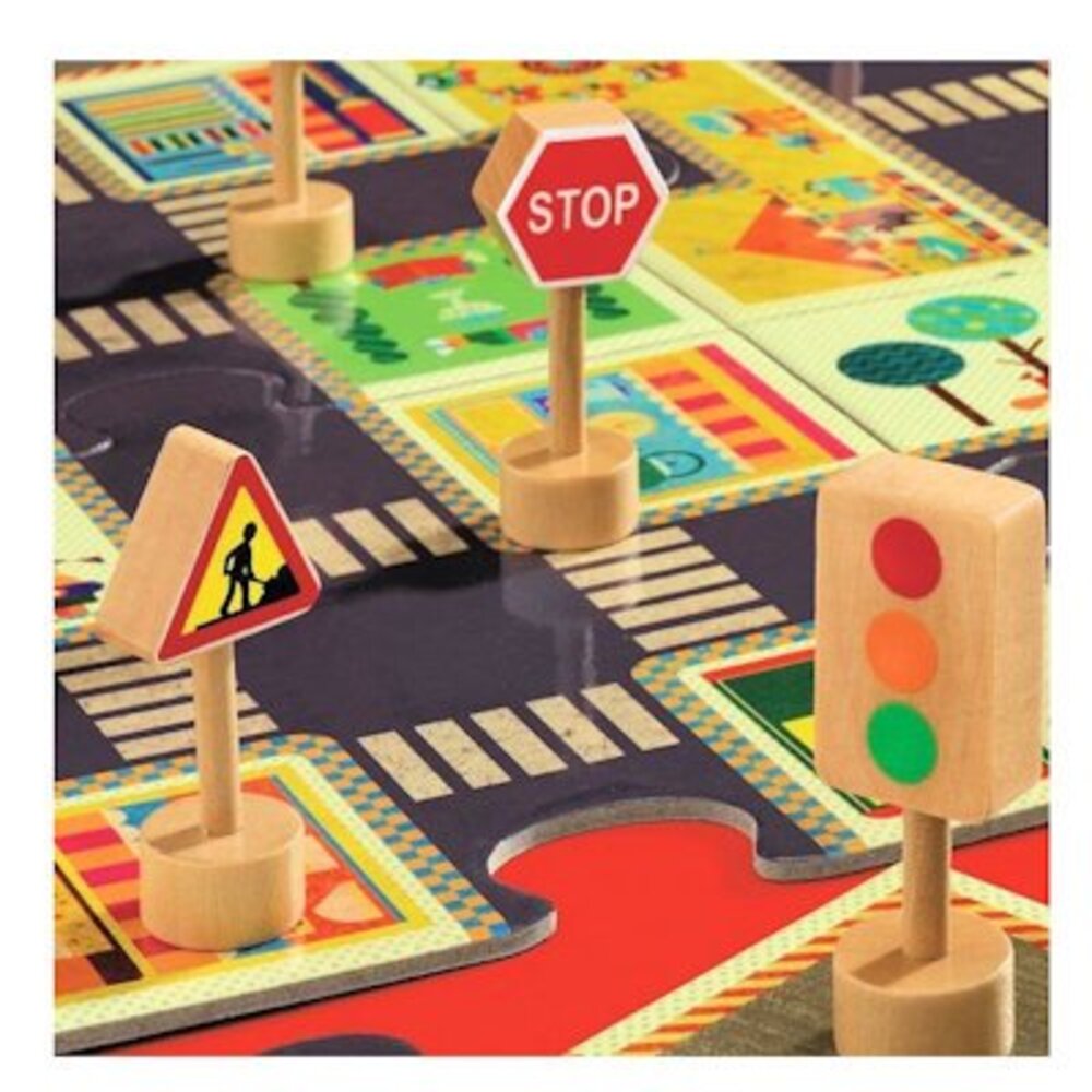 Djeco Giant Puzzel De Stad 24 stukjes