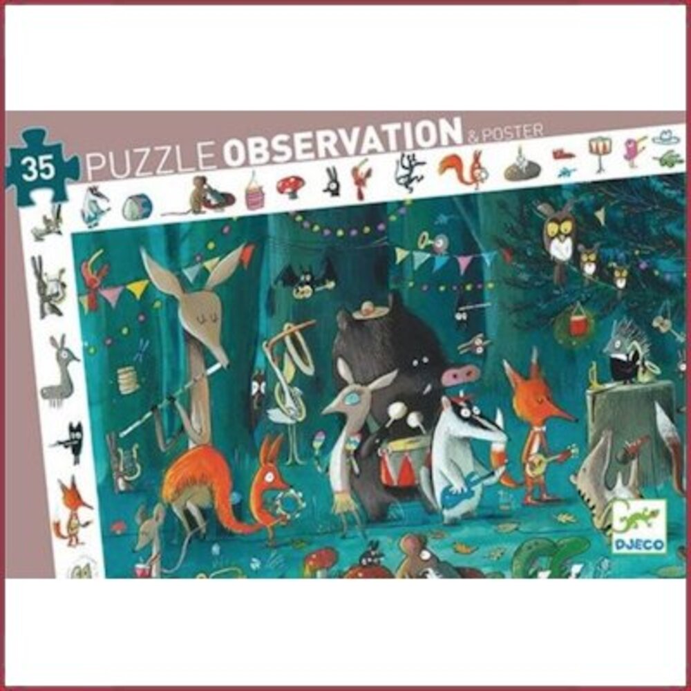 Djeco Observatiepuzzel Het Orkest 35 stukjes Djeco Observatiepuzzel Het Orkest 35 stukjes