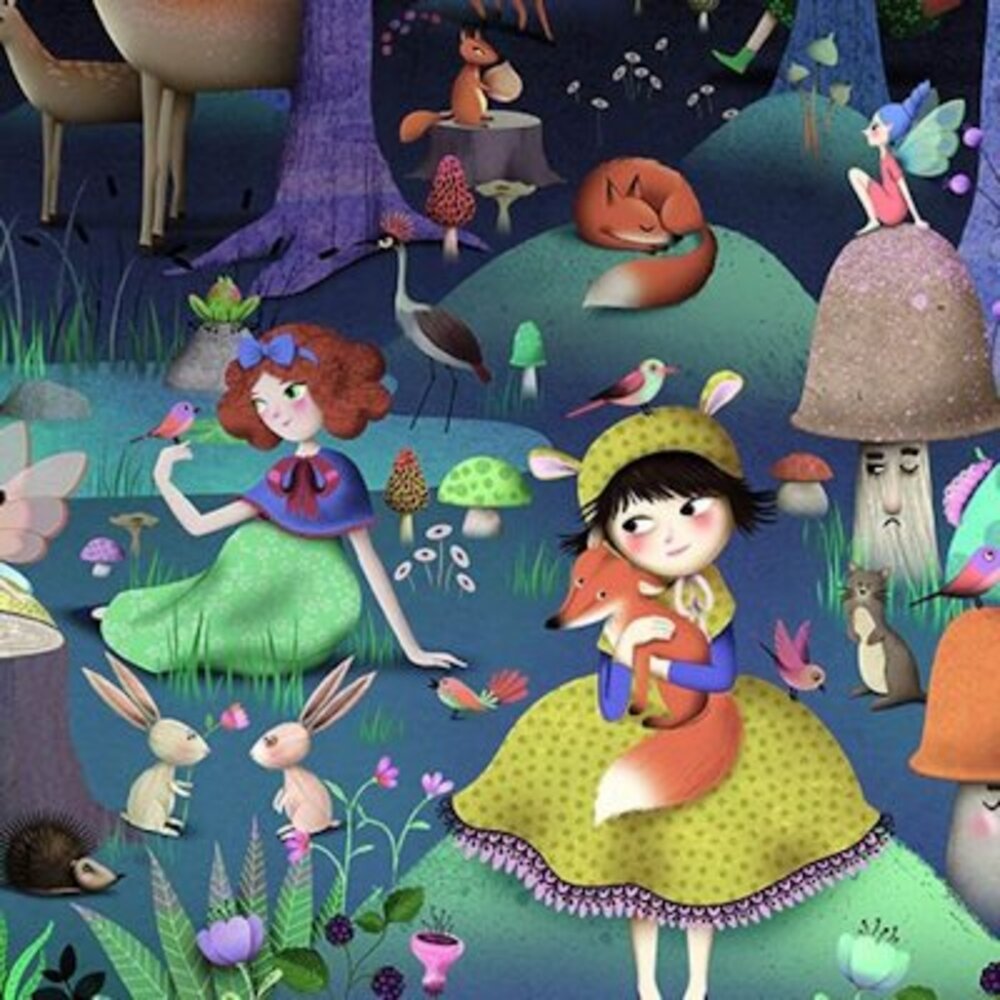 Djeco Observatiepuzzel Vrolijk Bos 100 stukjes