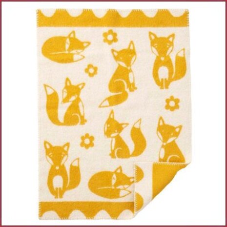 Klippan Wiegdeken Fox eco wol 65x90 cm