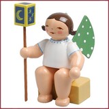 Wendt & Kühn Grunhainichense Engel met lantaarn klein