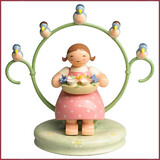 Wendt & Kühn Meisje onder de vogelkrans Wendt & Kühn Meisje onder de vogelkrans