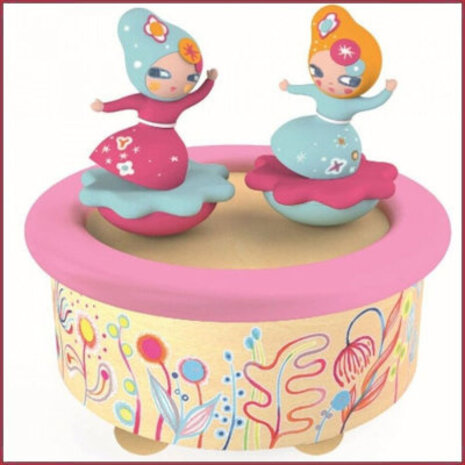 Djeco Magnetisch muziekdoosje Bloemen Djeco Magnetisch muziekdoosje Bloemen