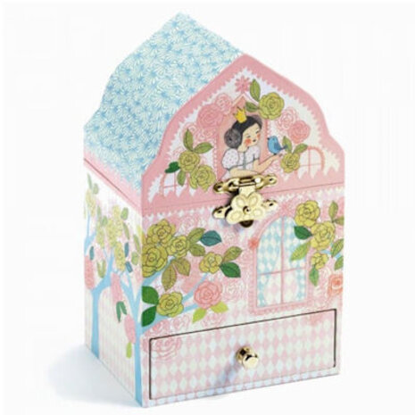 Djeco Muziek/juwelen doosje Prachtig Kasteel Djeco Muziek/juwelen doosje Prachtig Kasteel