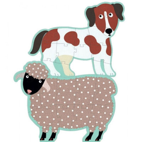 Djeco Giant puzzle Honoré en vriendjes