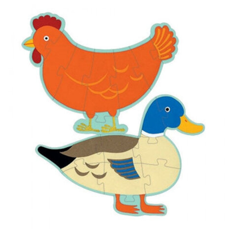 Djeco Giant puzzle Honoré en vriendjes