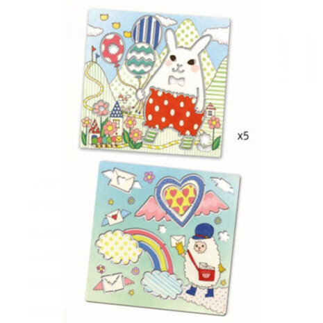 Djeco Knutselset sjablonen Kawaï Djeco Knutselset sjablonen Kawaï