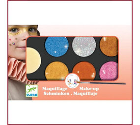 Djeco Schminck 6 kleuren metallic Djeco Schminck 6 kleuren metallic