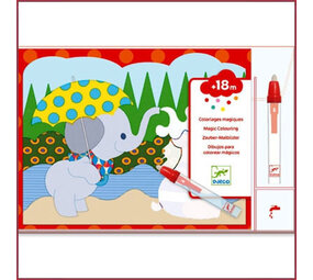 Djeco Magisch kleuren, Buiten verstopt