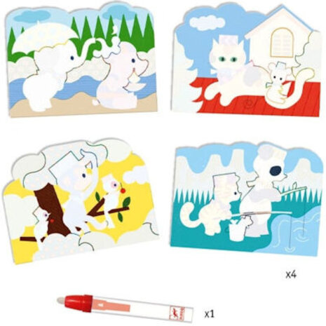 Djeco Magisch kleuren, Buiten verstopt