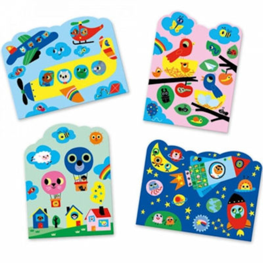 Djeco Magisch kleuren, Verborgen in de lucht