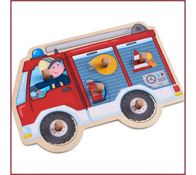 Haba Inlegpuzzel Brandweerauto Haba Inlegpuzzel Brandweerauto