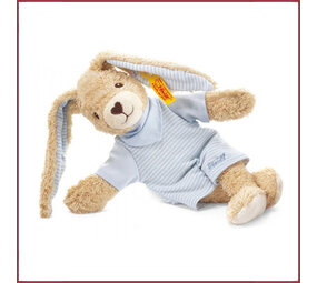 Steiff Knuffel Hoppel Haas blauw Steiff Knuffel Hoppel Haas blauw