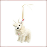 Steiff Winter Rendier ornament, wit Steiff Winter Rendier ornament, wit