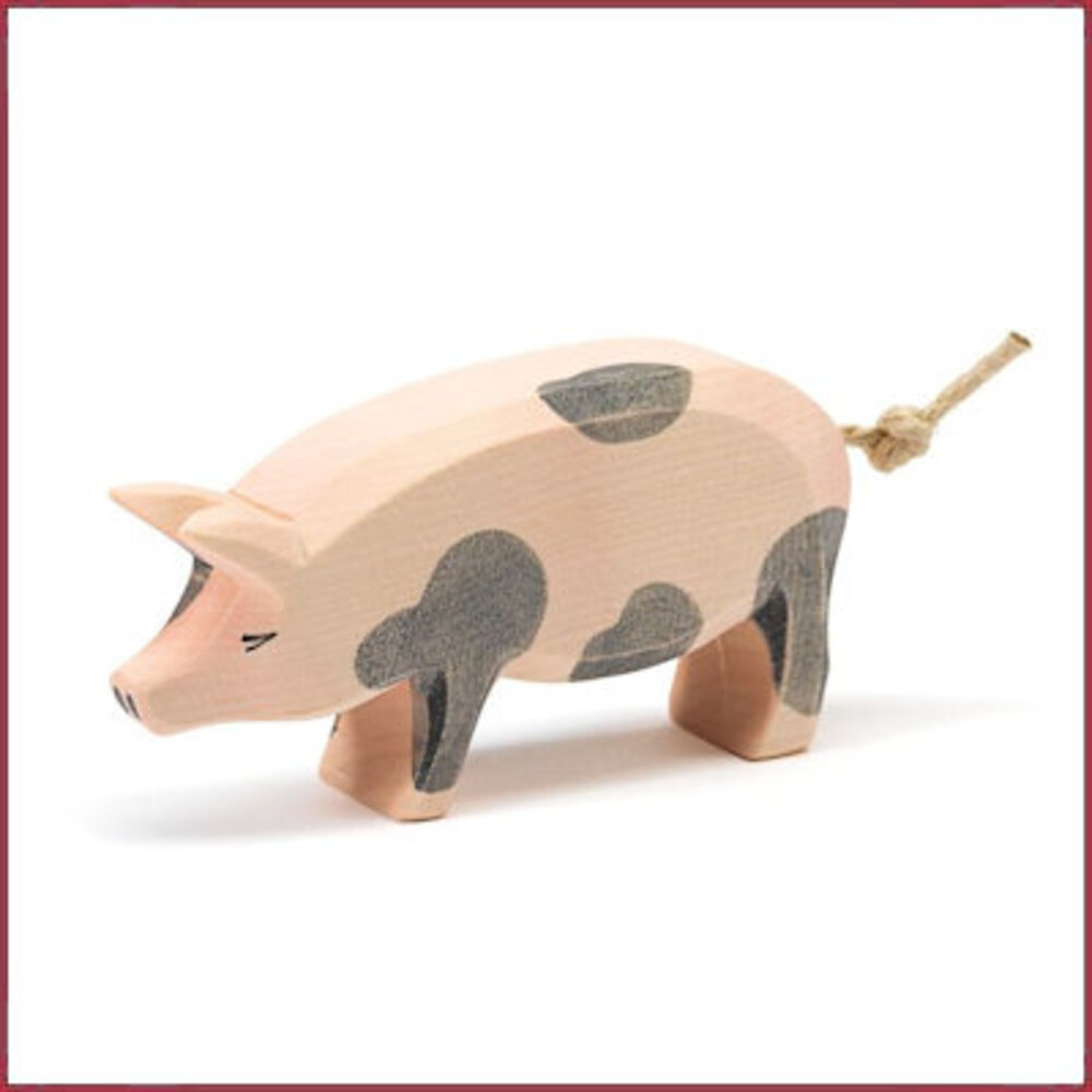 Ostheimer Gevlekt  varken, kop hoog