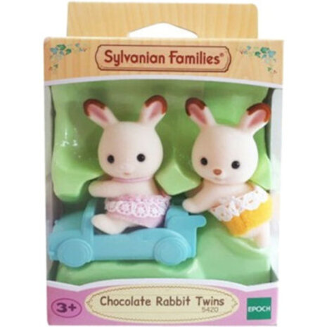 Sylvanian Families Tweeling Chocolade konijn