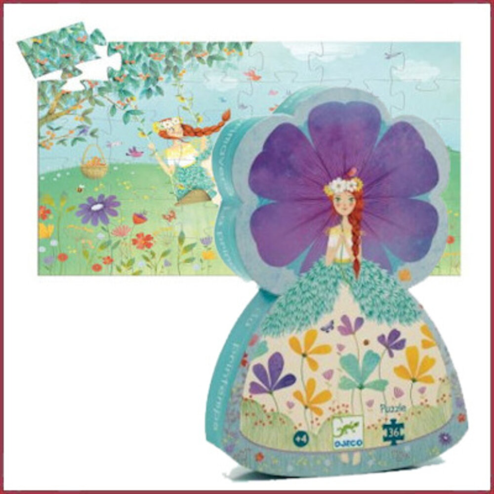 Djeco Silhouet Puzzel Prinses in de lente