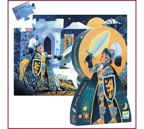 Djeco Silhouet Puzzel Ridder in Maanlicht 36 st Djeco Silhouet Puzzel Ridder in Maanlicht 36 st