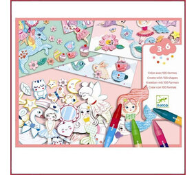 Djeco Een wereld om in te kleuren - Meisjes Djeco Een wereld om in te kleuren - Meisjes