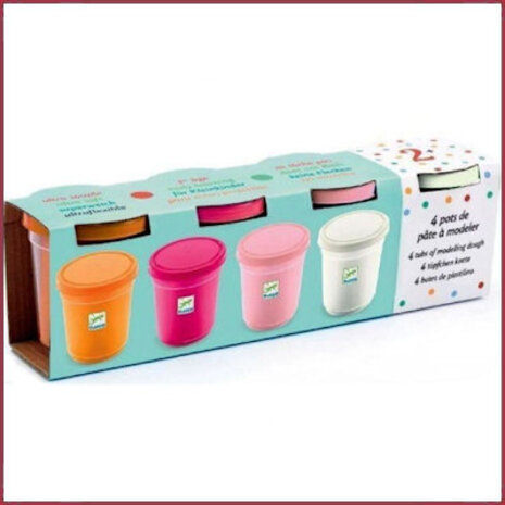 Djeco 4 Potjes Boetseerklei Sweet Djeco 4 Potjes Boetseerklei Sweet