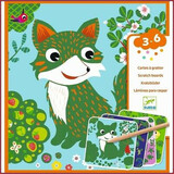 Djeco Scratchcard voor de kleinsten - bosdiertjes Djeco Scratchcard voor de kleinsten - bosdiertjes