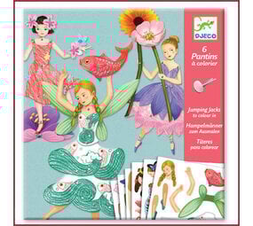 Djeco Knutselset bewegende figuren - Elfjes Djeco Knutselset bewegende figuren - Elfjes