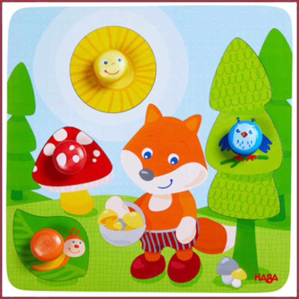 Haba Knop puzzel Vos