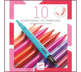 Djeco 10 dubbele viltstiften Roze