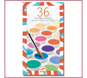 Djeco Plakkaat verf 36 stuks Djeco Plakkaat verf 36 stuks