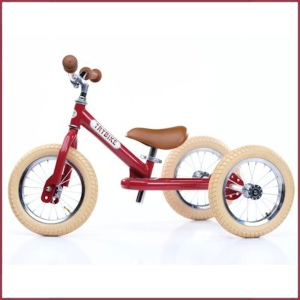Trybike Trybike steel vintage loopfiets Rood