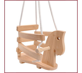 Houten Paard Baby Schommel Houten Paard Baby Schommel