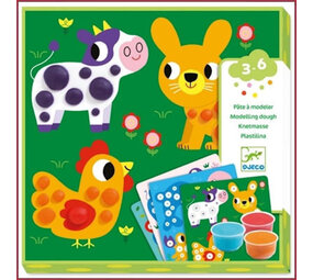 Djeco Ronds de pâte, Kleiset dieren versieren 3-6 Djeco Ronds de pâte, Kleiset dieren versieren 3-6