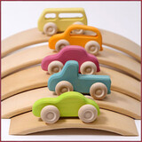 Grimm's Houten autootjes Slim line 5 stuks Grimm's Houten autootjes Slim line 5 stuks