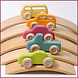 Grimm's Houten autootjes Slim line 5 stuks Grimm's Houten autootjes Slim line 5 stuks