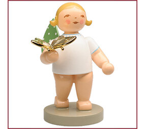 Wendt & Kühn Dromer, Engeltje met vergulde vlinder Wendt & Kühn Dromer, Engeltje met vergulde vlinder